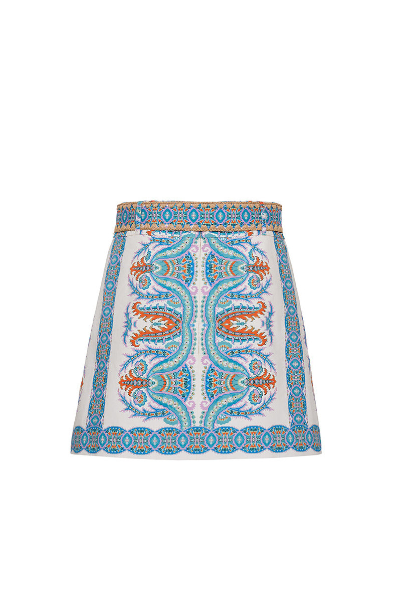 Cara Cara Blaze Mini Skirt
The Chic Raffia Belt Cinches This Sophisticated Mini Silhouette outlook