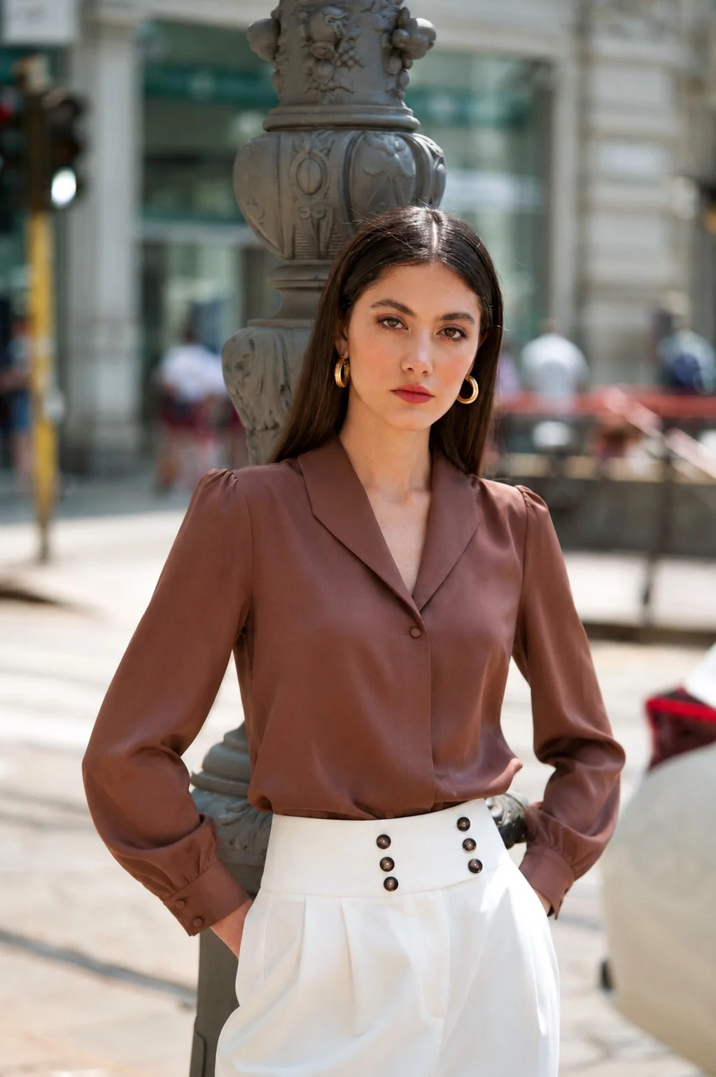 Rhea Silk Blouse - 1
