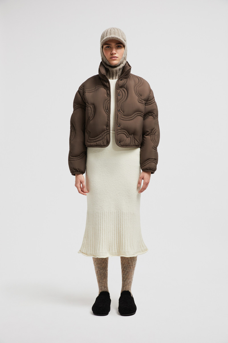 Moncler Wool & Alpaca Midi Skirt outlook