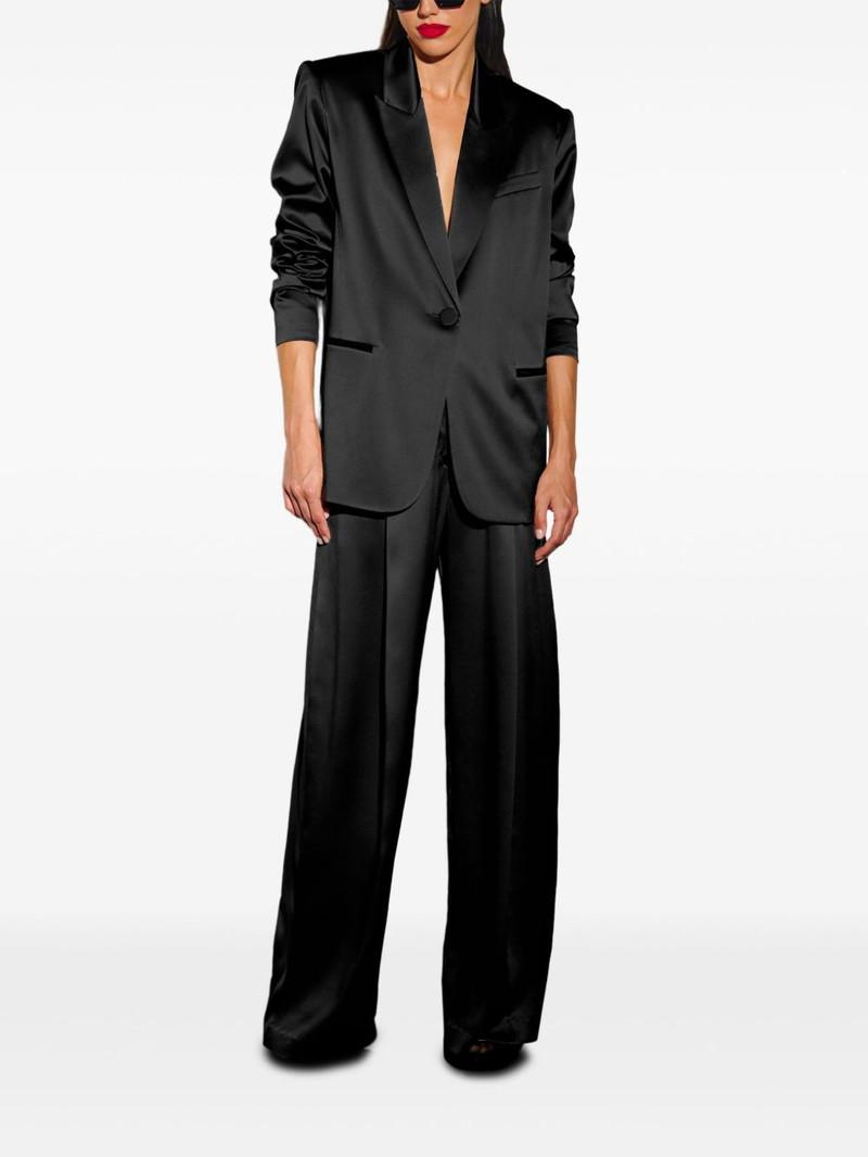 THE SEI pleated satin trousers outlook