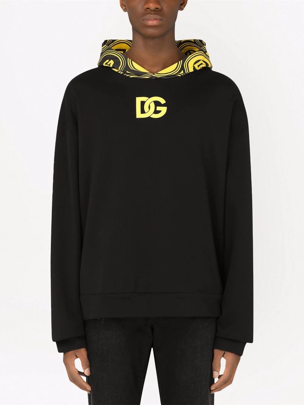 logo-hood pullover hoodie - 3