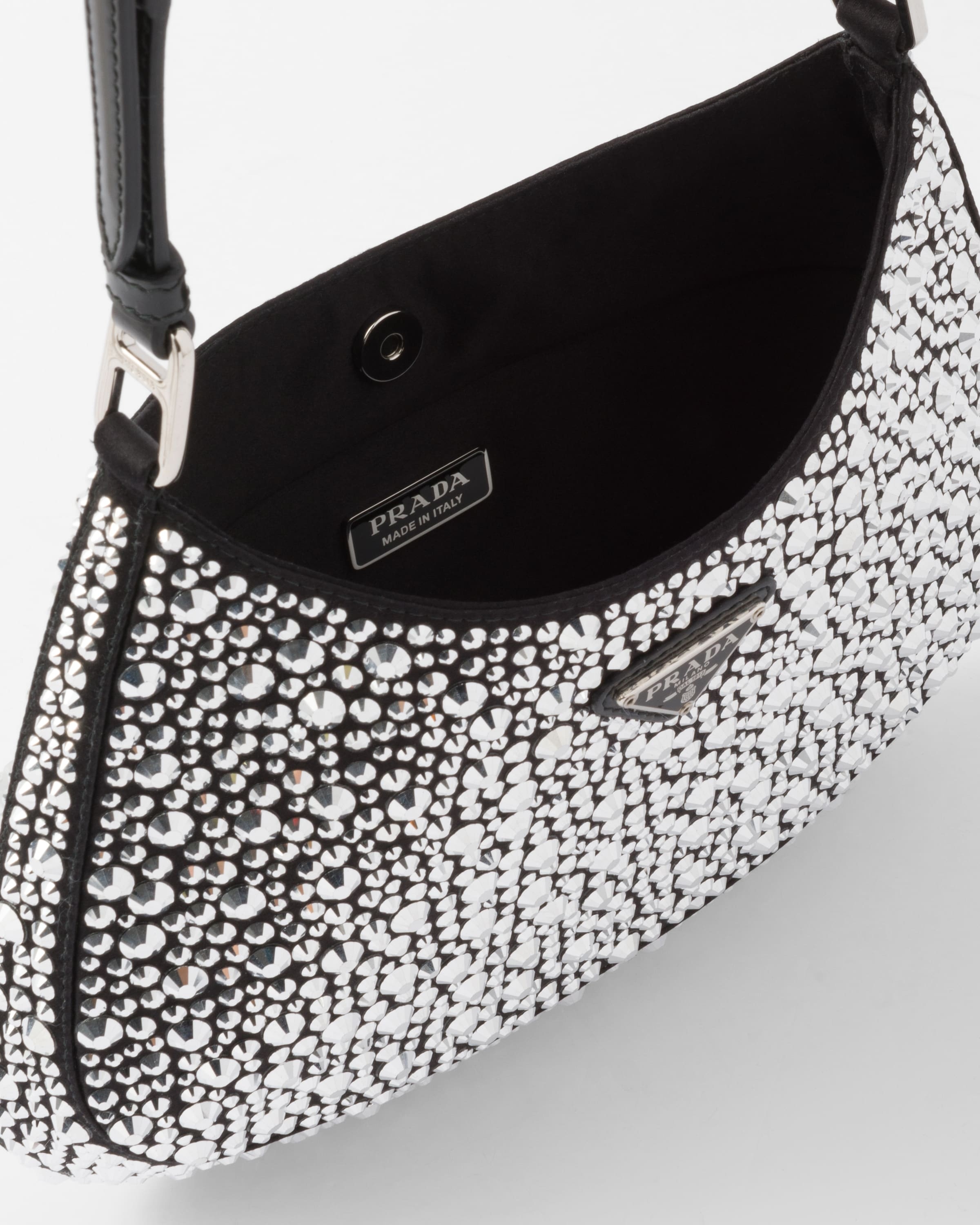 Prada Cleo satin bag with crystals - 5