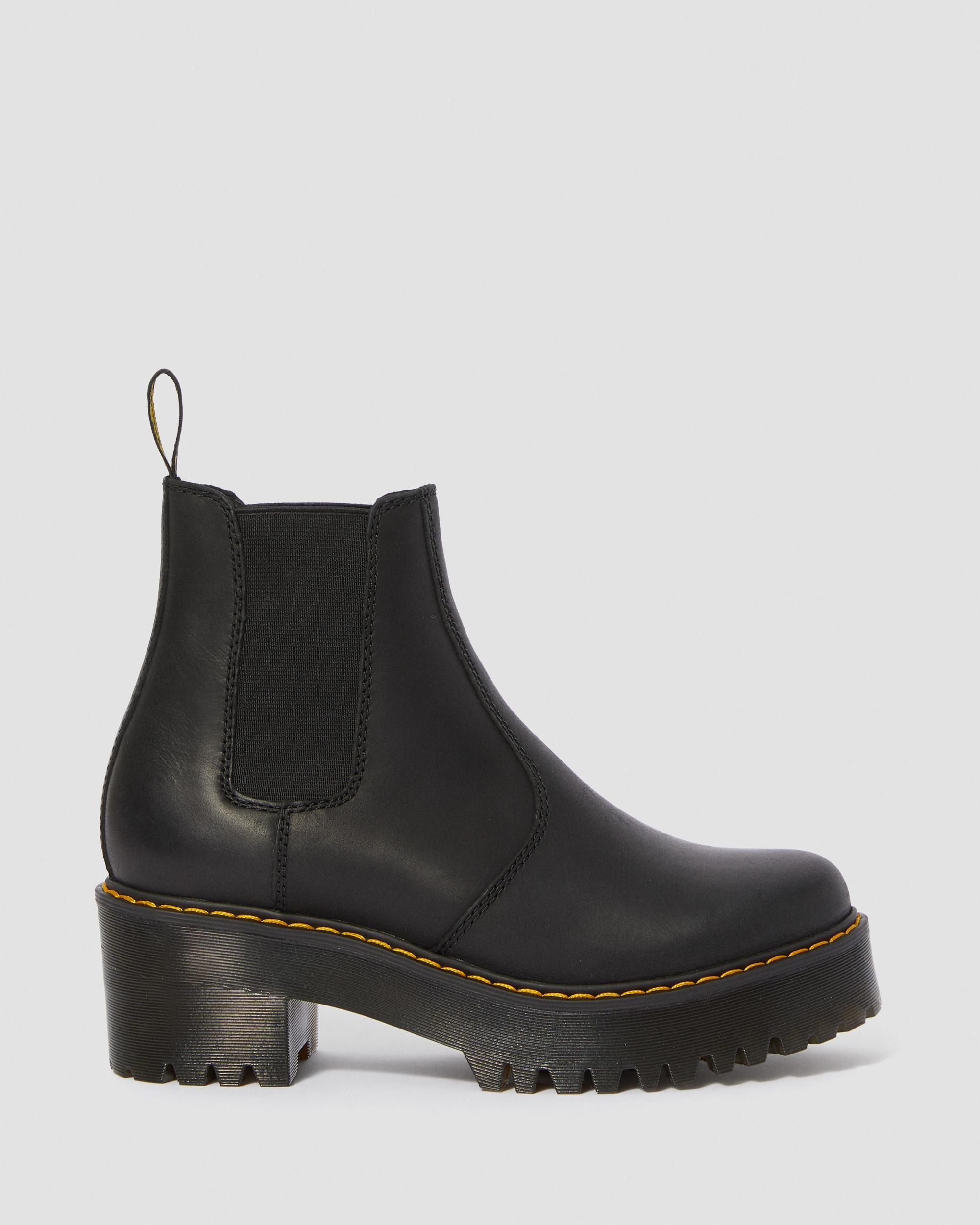 Rometty Wyoming Leather Platform Chelsea Boots - 7