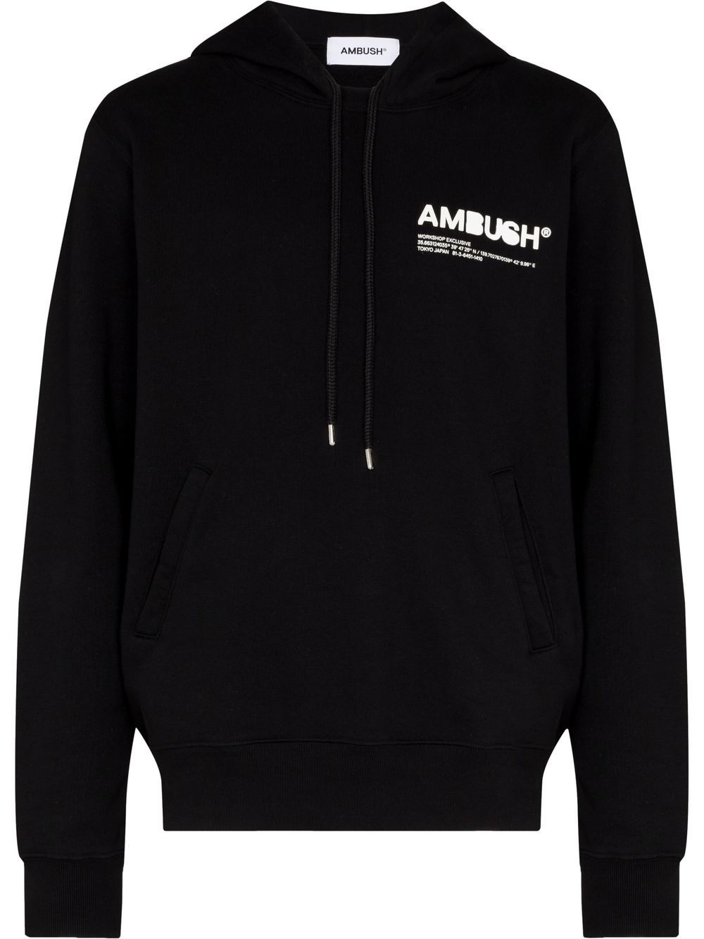 logo-print hoodie - 1