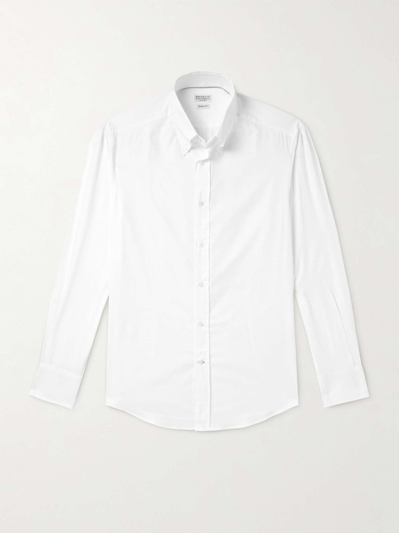 Button-Down Collar Cotton-Poplin Shirt 1