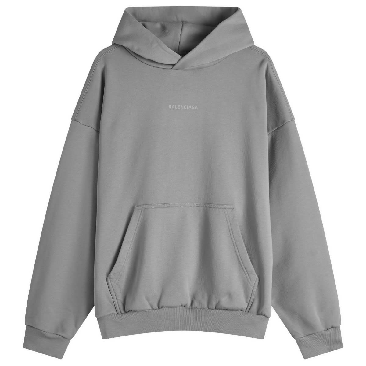 【関税送料込み】BALENCIAGA BACK REFLECTIVE HOODIE MEDIUM FIT Balenciaga Back Reflective Hoodie Medium Fit in Grey Blue