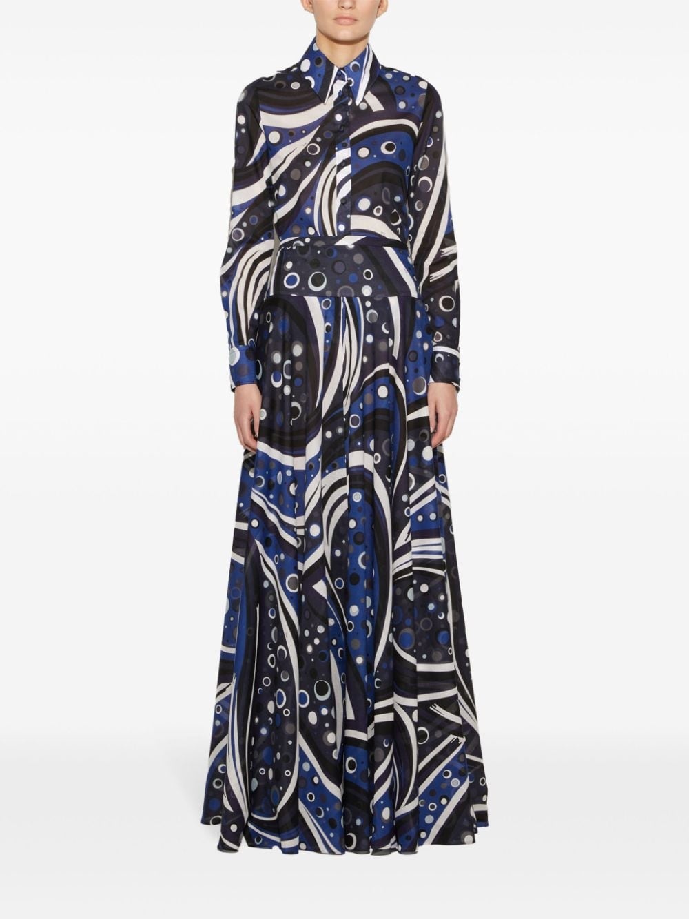 fontane-print cotton skirt - 2