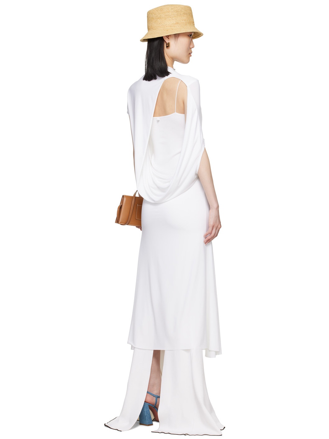 White La Casa 'La robe Salerno' Midi Dress - 3