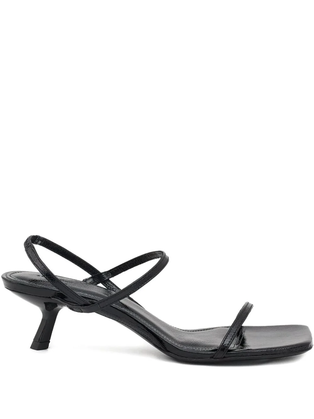 50mm square-toe stiletto-heel sandals - 1