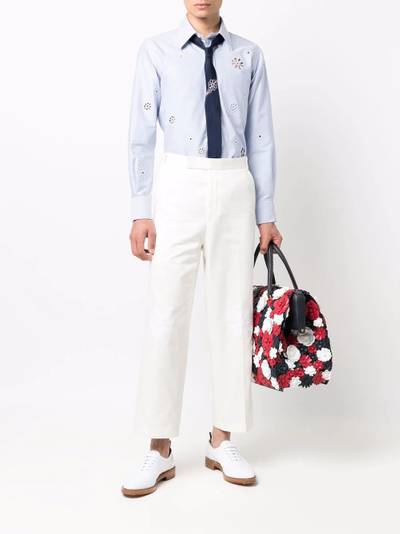 Thom Browne floral-embroidered shirt outlook