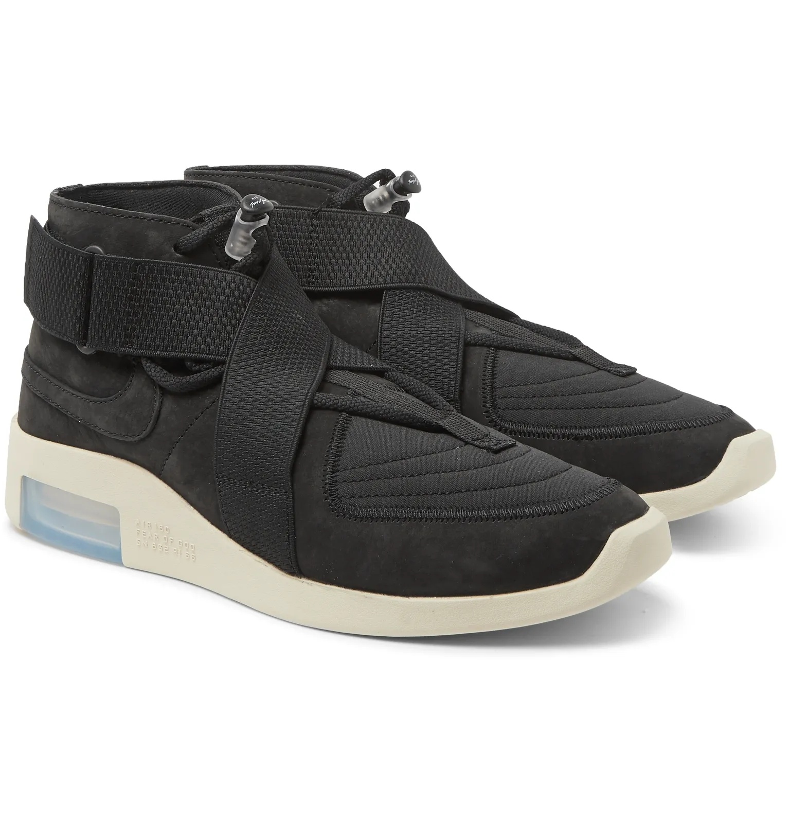 + Fear of God 1 Air Raid Suede and Webbing High-Top Sneakers - 2