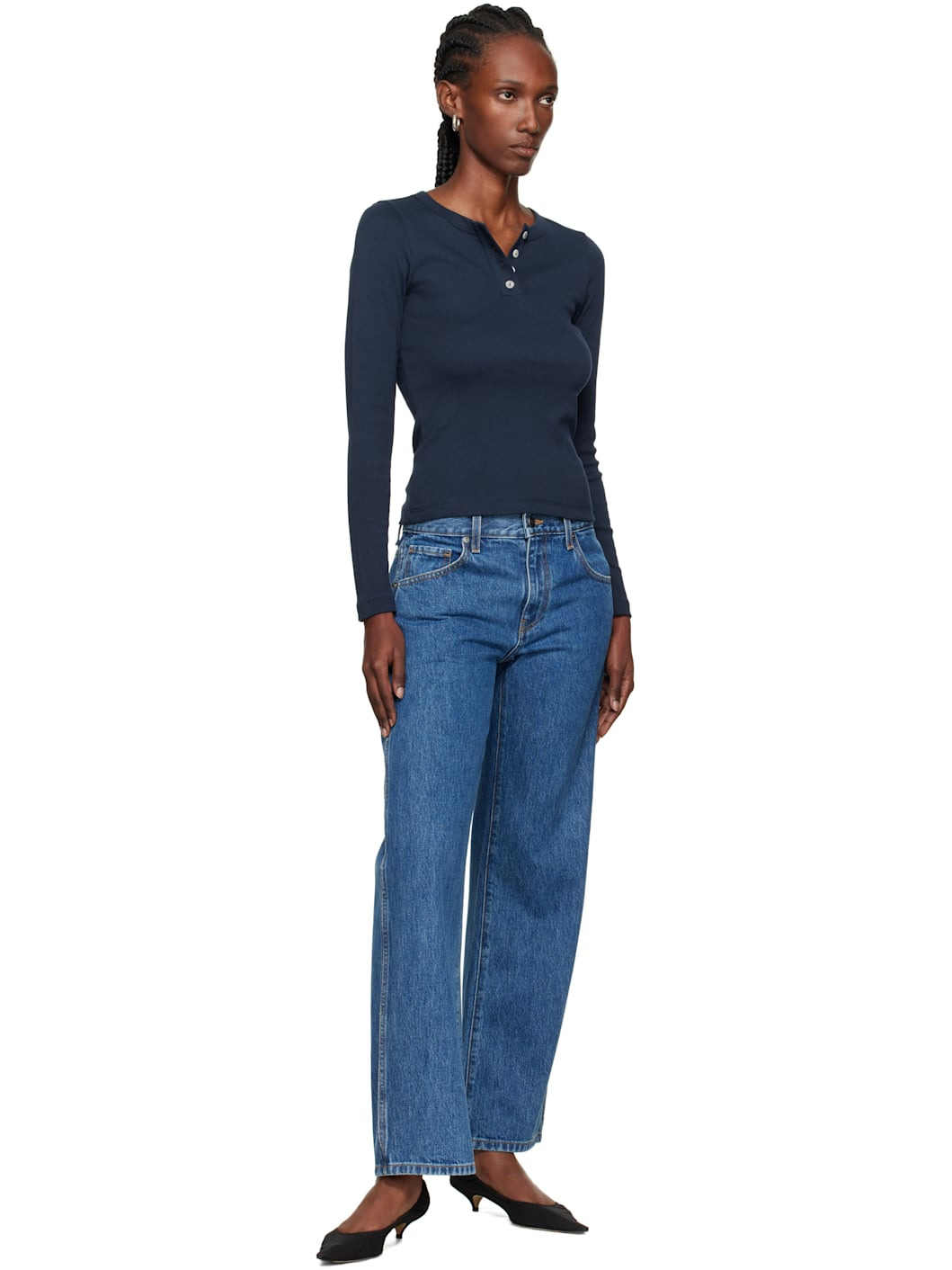 Navy Jess Longsleeve T-shirt - 4