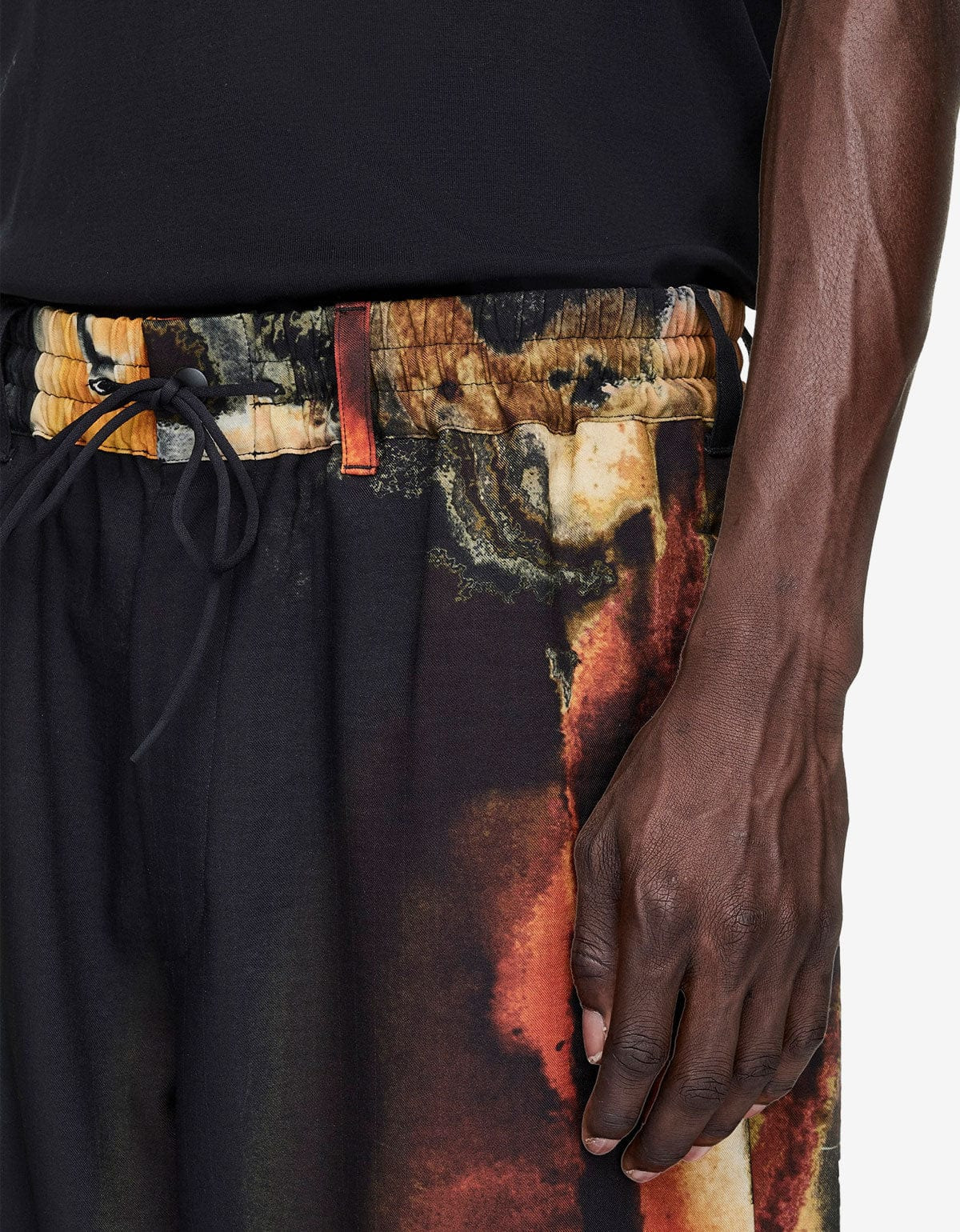 Y-3 Black AOP Sport Uniform Track Pants - 5