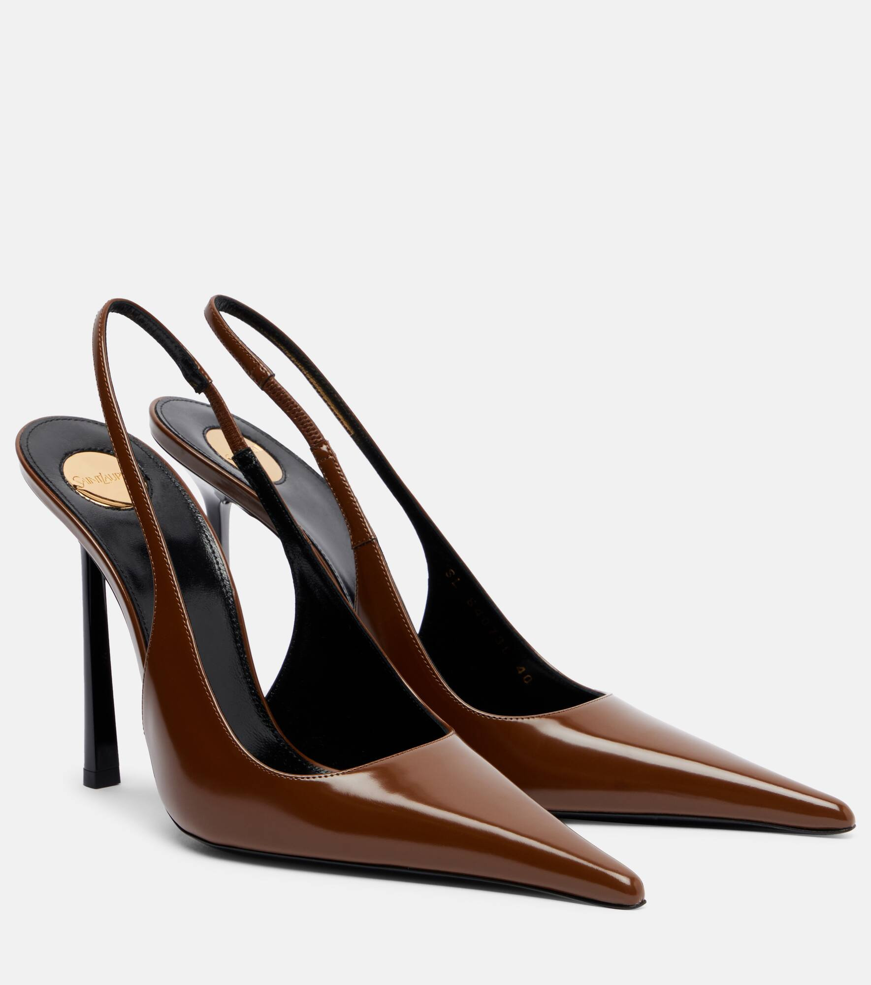 Vendome 110 leather slingback pumps - 1