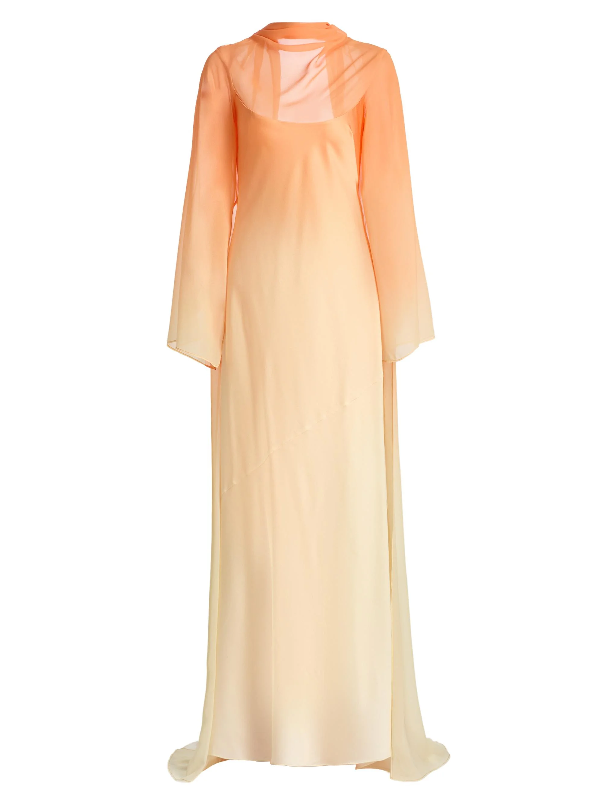 Women's Devlyn Ombré Cape Gown - Solarflare - 1