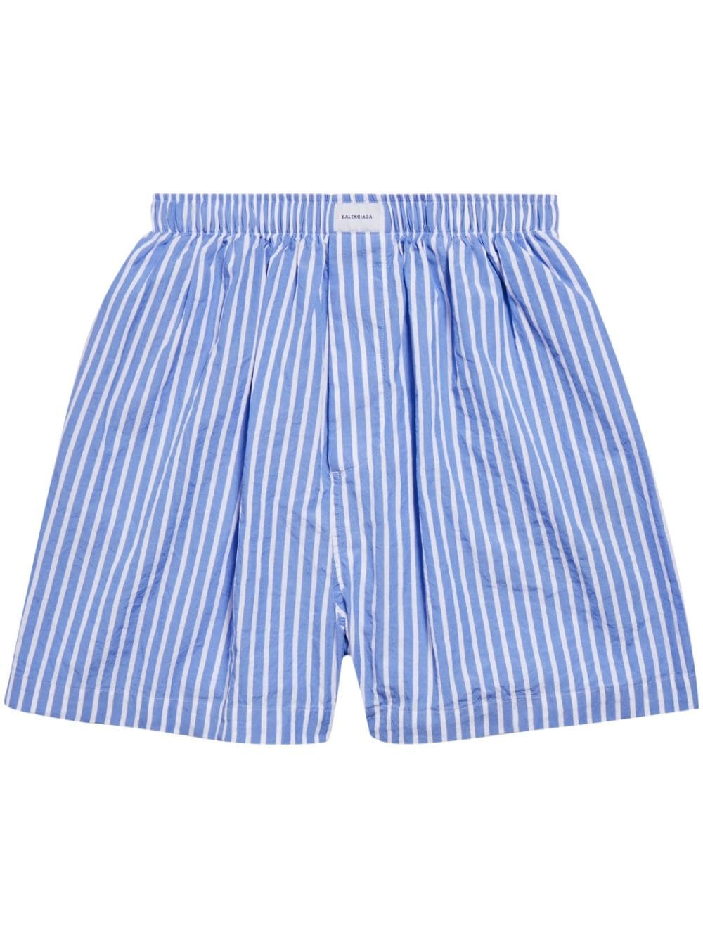 striped cotton shorts - 1
