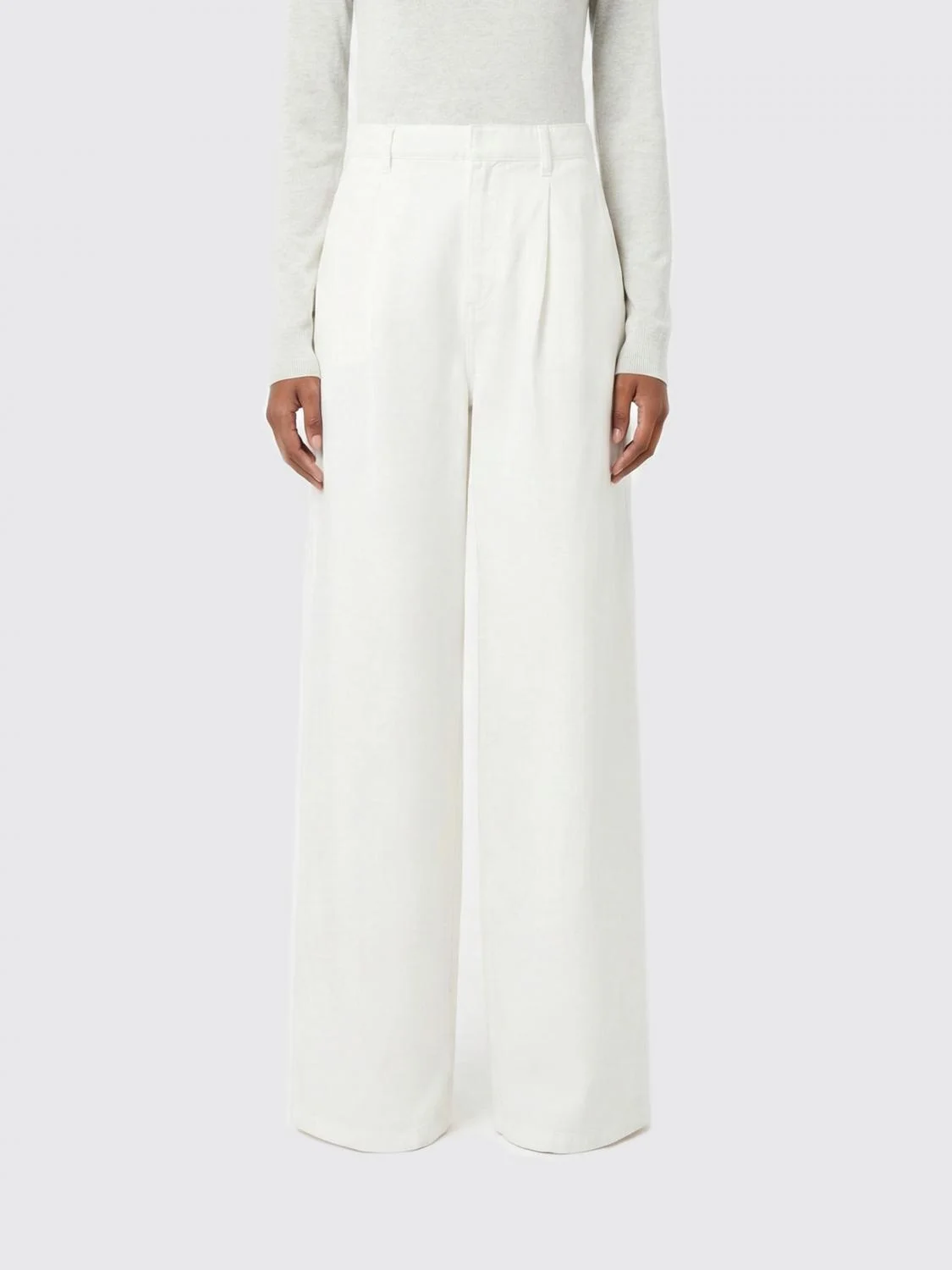 'S Max Mara Palazzo Trousers in Cotton and Linen - 1
