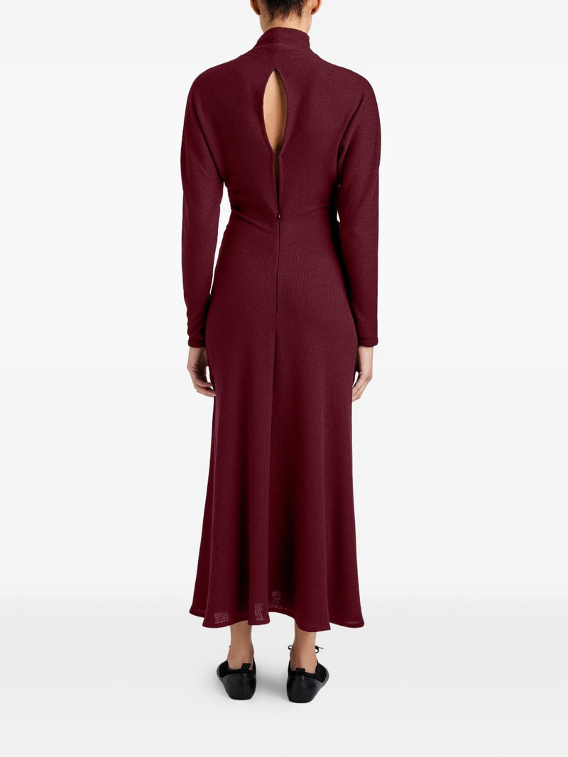 Soren roll-neck fine-ribbed maxi dress 4