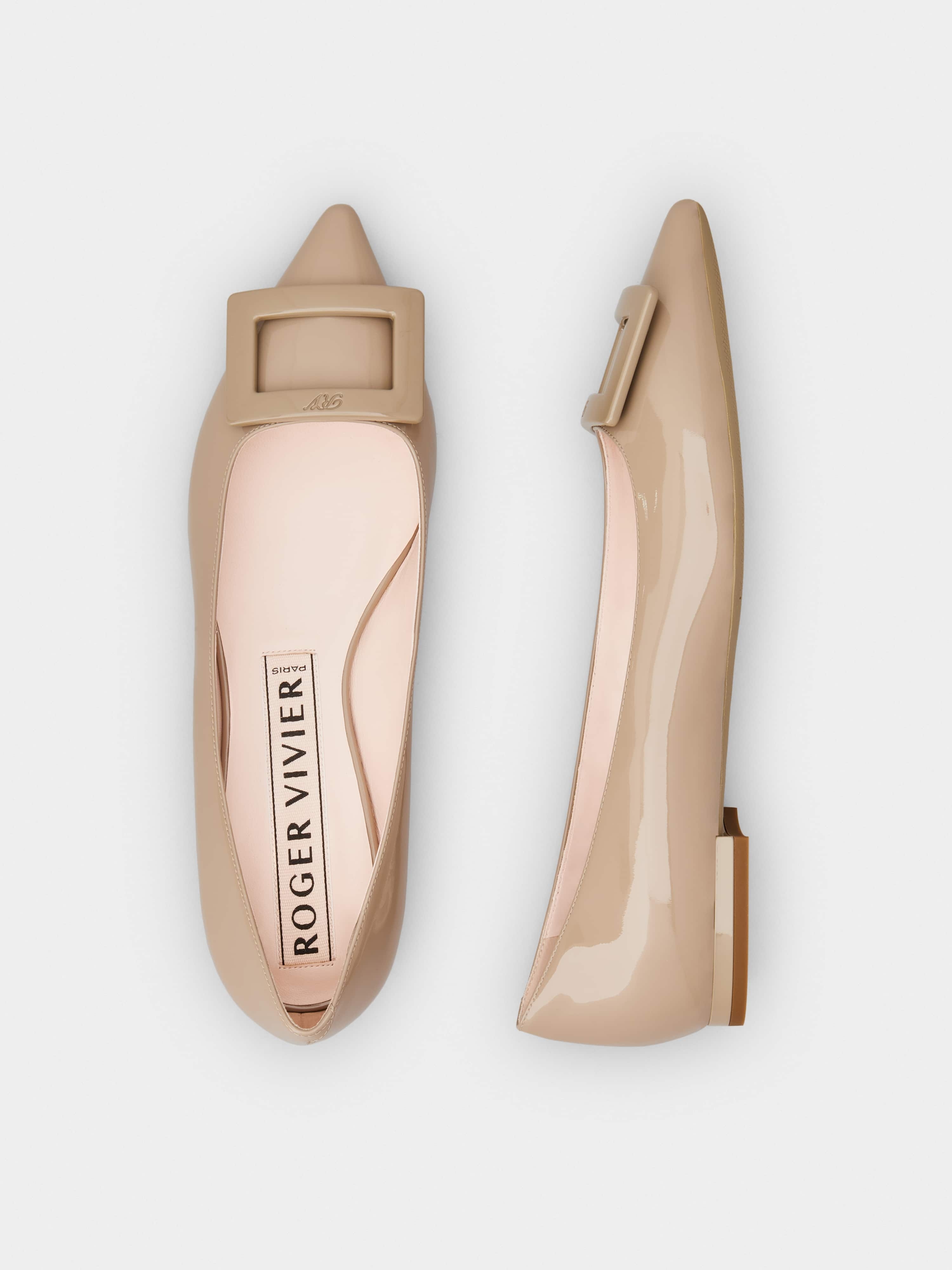 Gommettine Lacquered Buckle Ballerinas in Patent Leather - 4