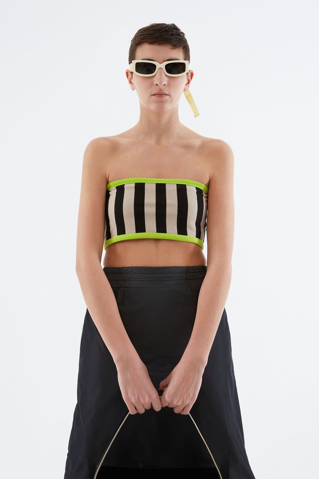 STRIPED BLUE & GREEN REVERSIBLE TOP - 4
