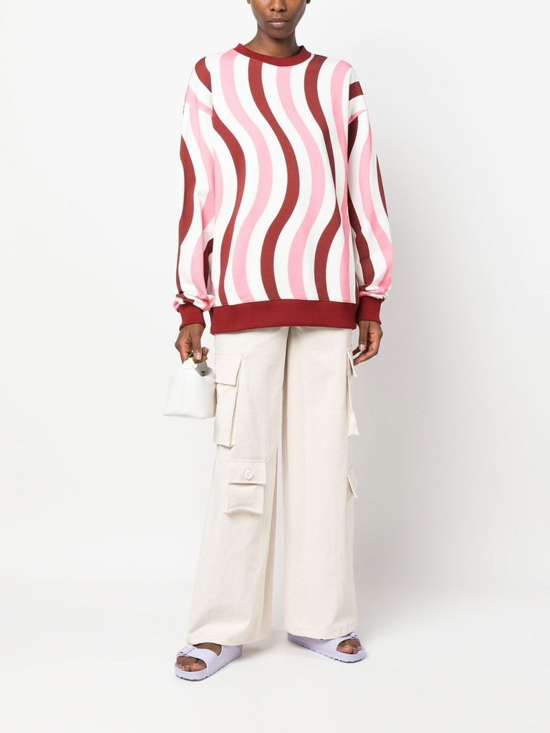 wave-print cotton sweatshirt 3