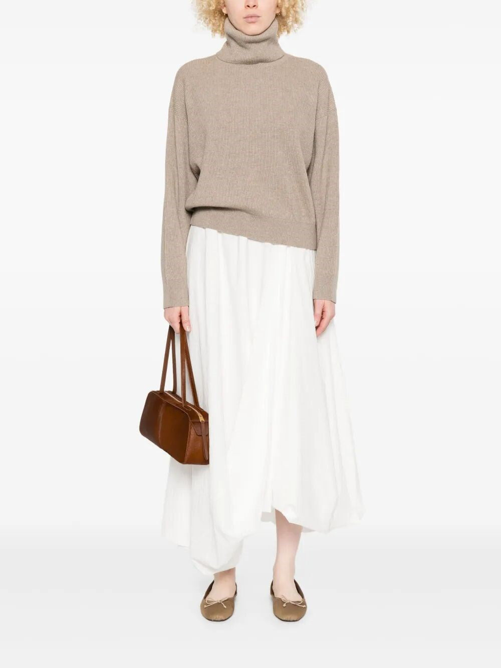 Brunello Cucinelli Women English Rib Turtle-Neck Sweater - 2