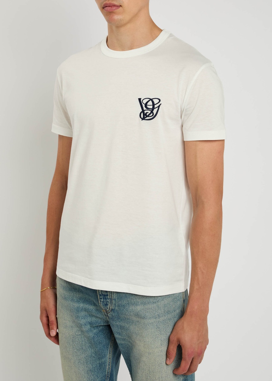 Valentino Garavani Logo-embroidered Cotton T-shirt - 2