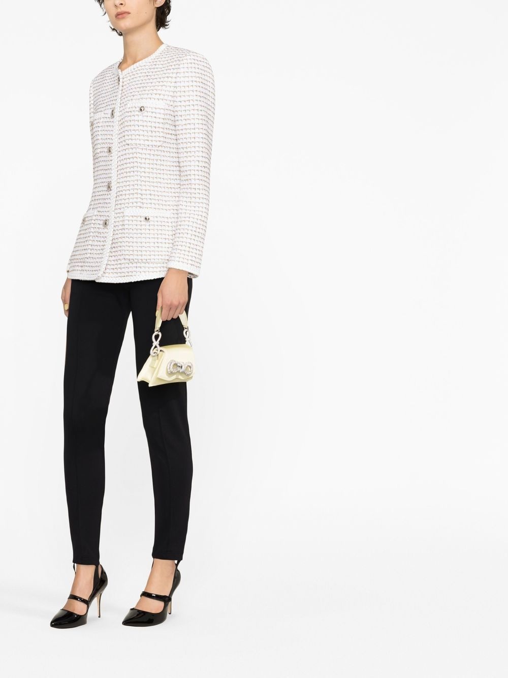 round-neck buttoned jacket - 3