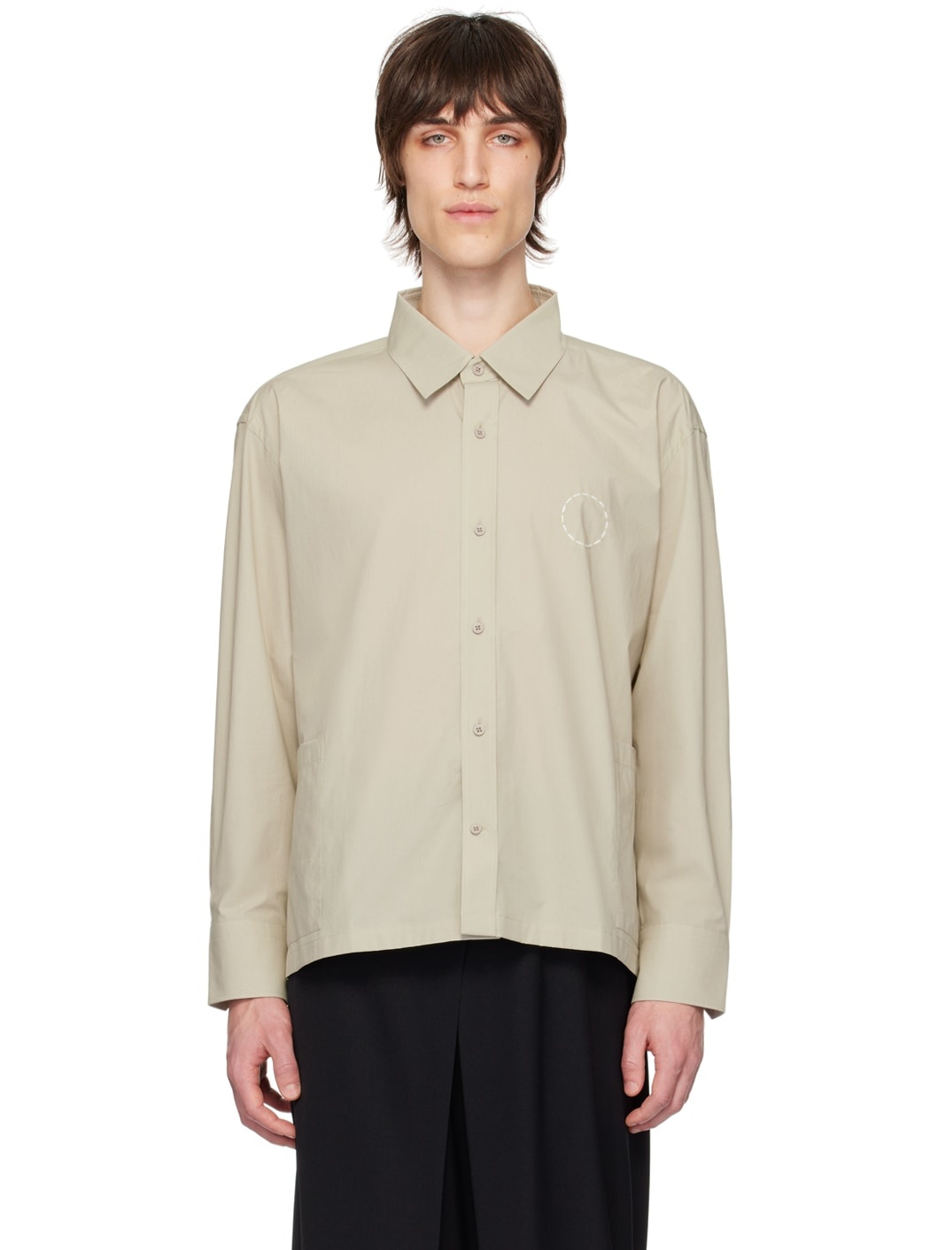 Beige Circle Shirt - 1