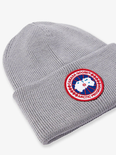 Canada Goose Arctic Disc ribbed wool beanie hat outlook