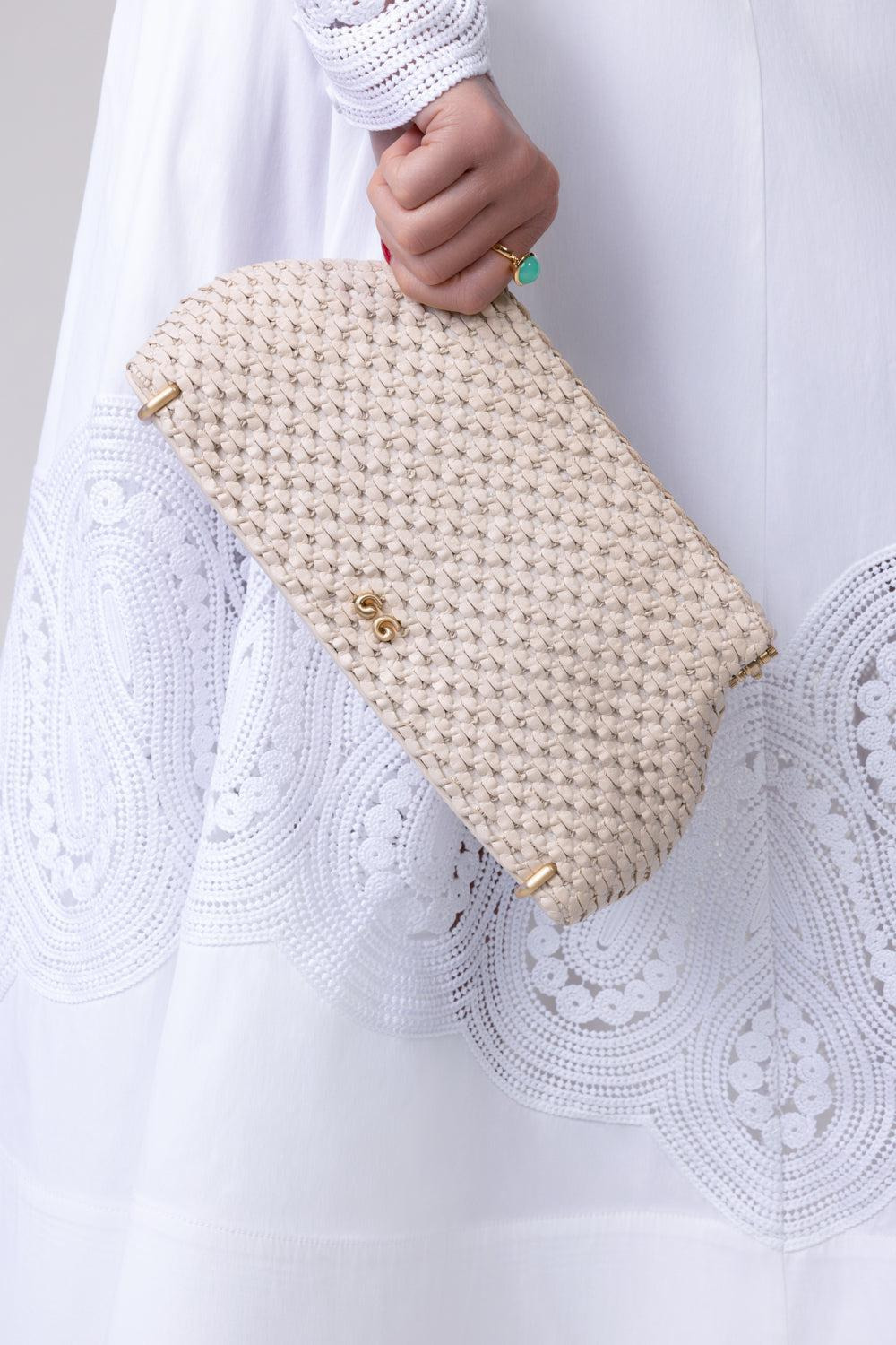 Lillia Clutch - Off White - 2