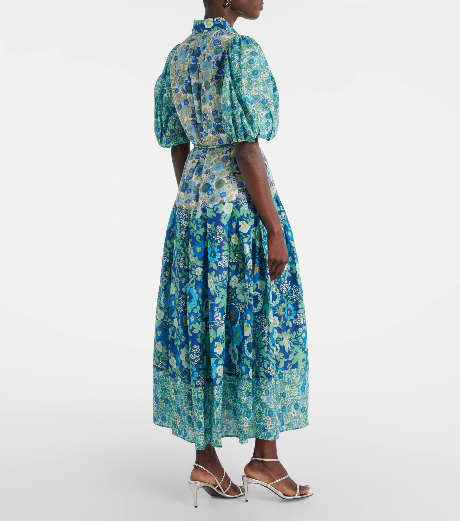 Sacha floral ramie shirt dress - 3