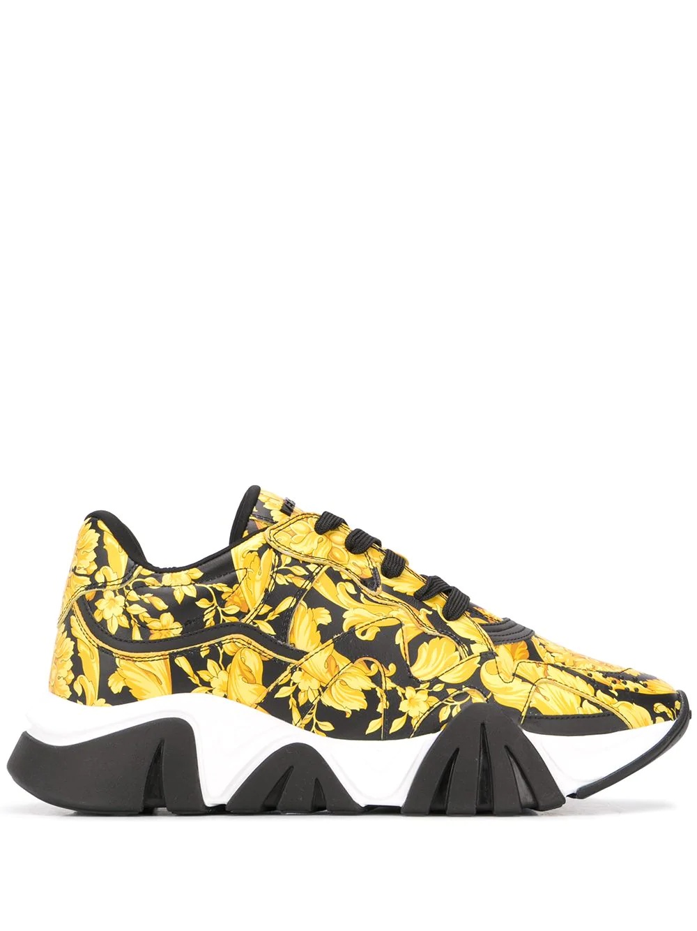 Squalo Barocco-print sneakers - 1