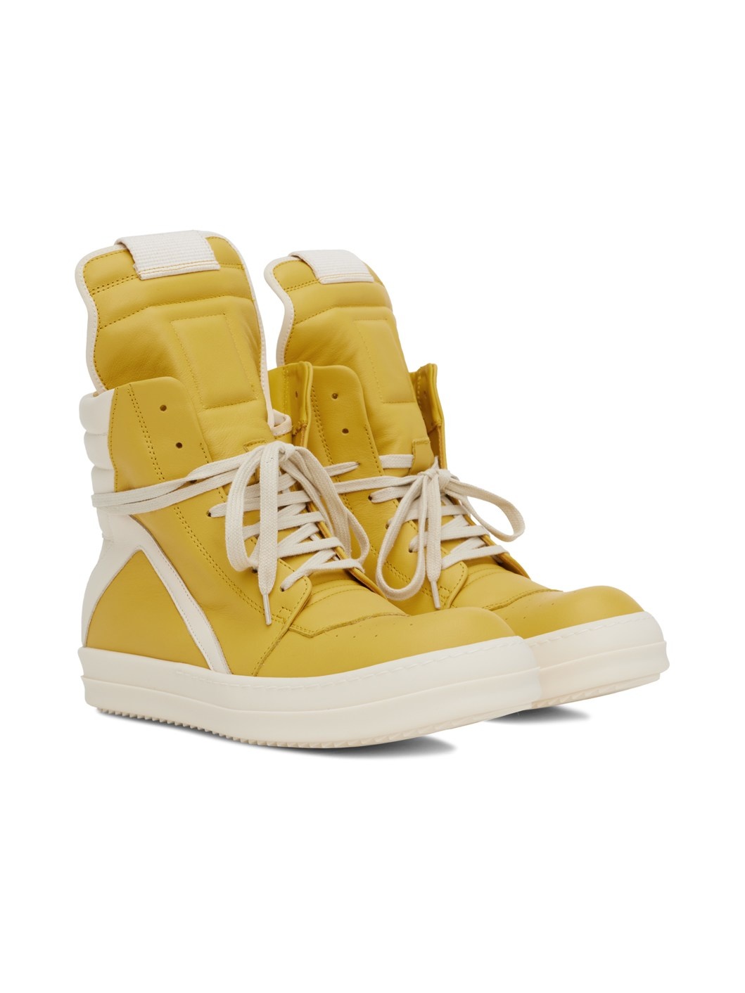 Yellow & White Porterville Geobasket Sneakers - 4