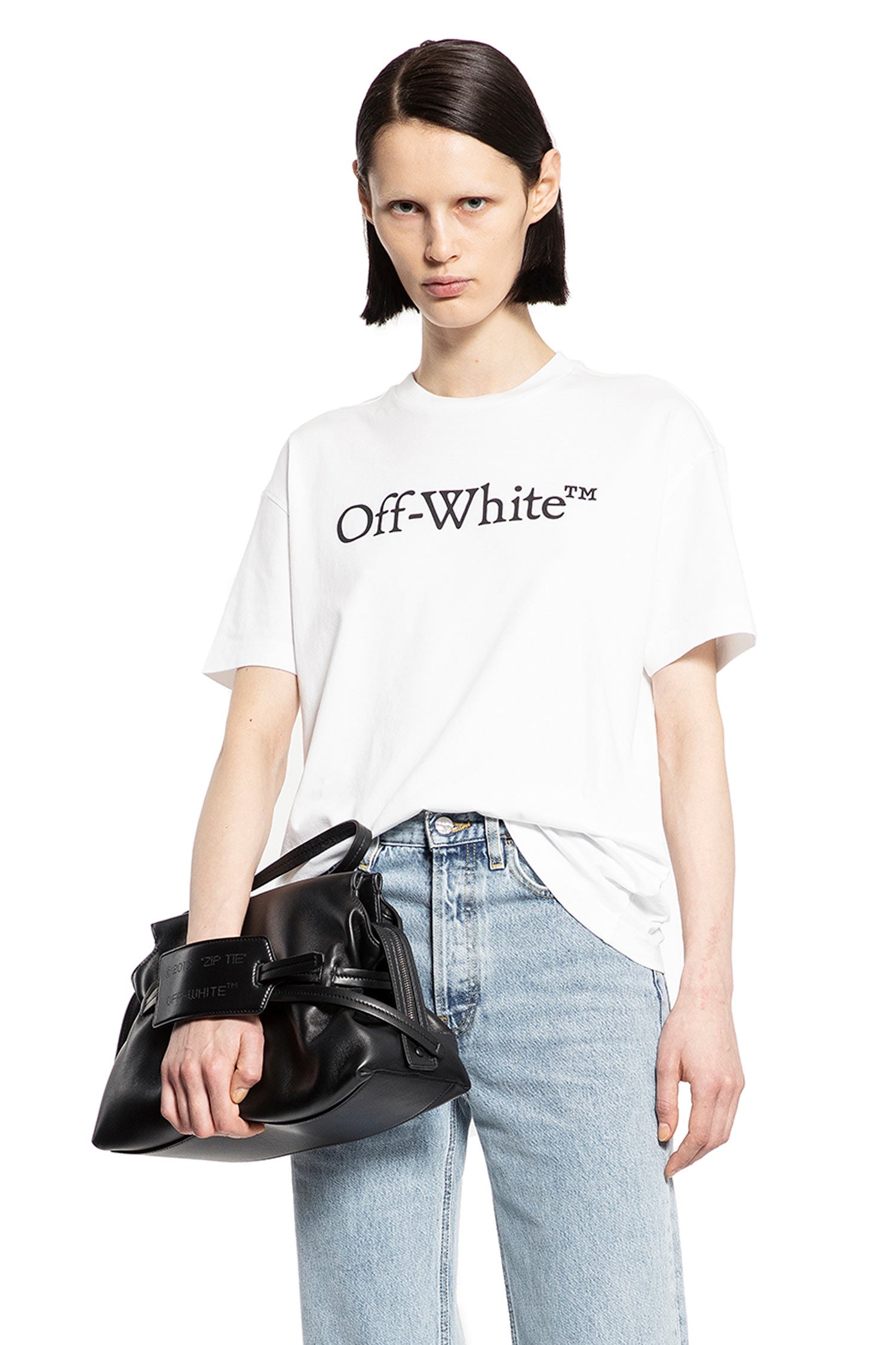 Off White OFF WHITE WOMAN WHITE T SHIRTS antonioli REVERSIBLE