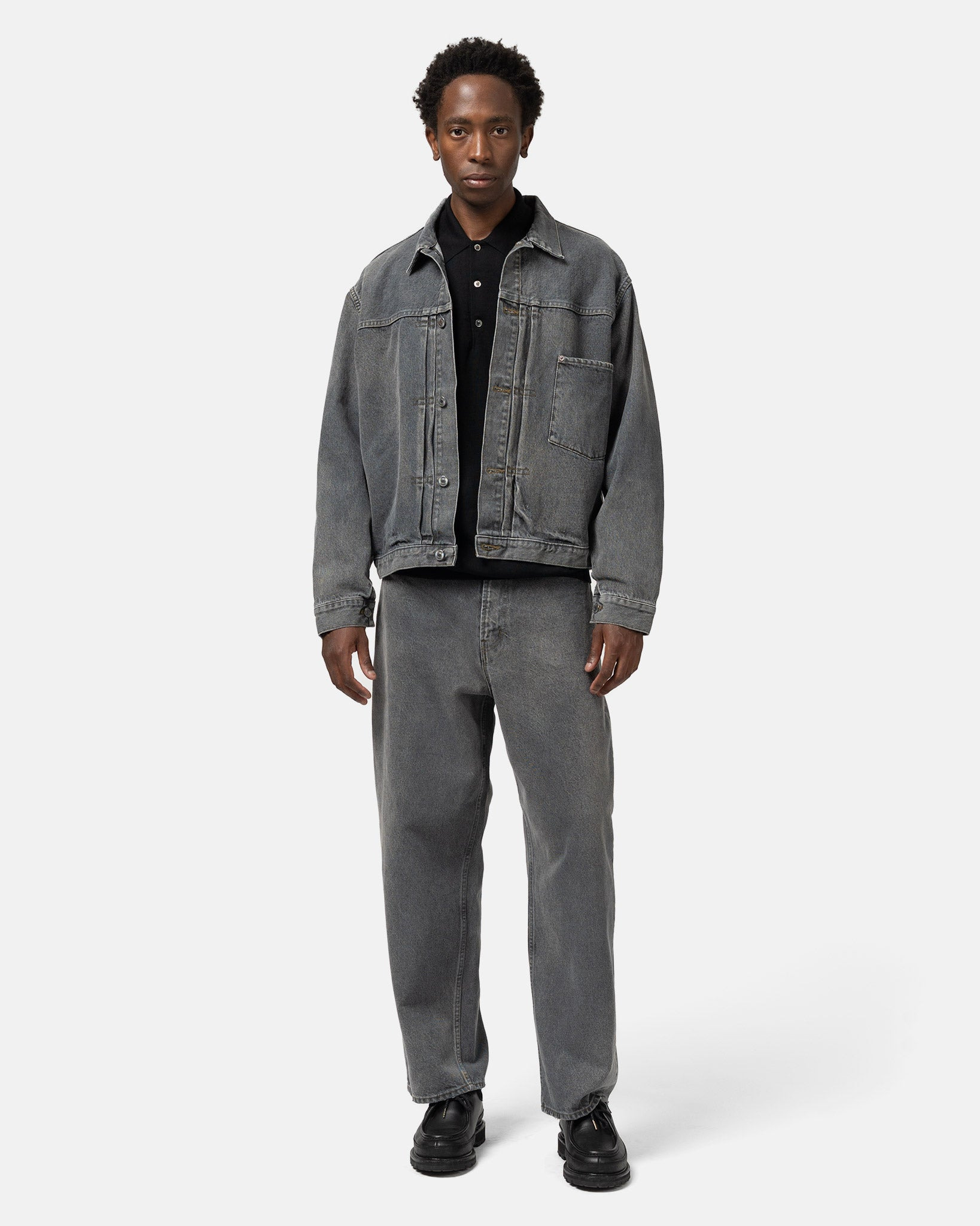 Vintage Grey Denim Jacket - 2