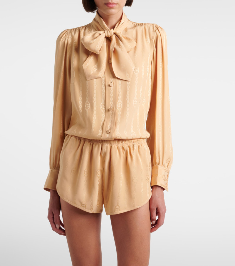 GUCCI Interlocking G silk jacquard shorts outlook
