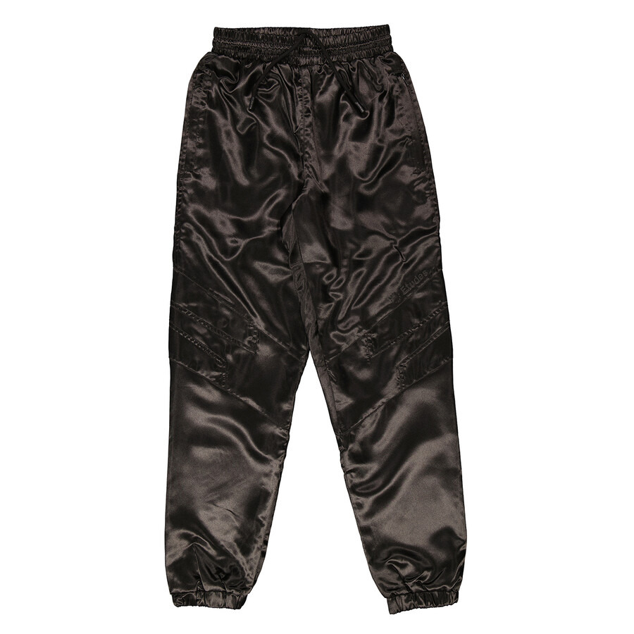 Etudes Black Tour Satin-Finish Trousers - 4