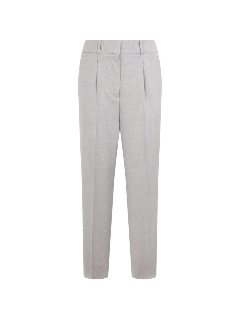 pleated straight trousers 1