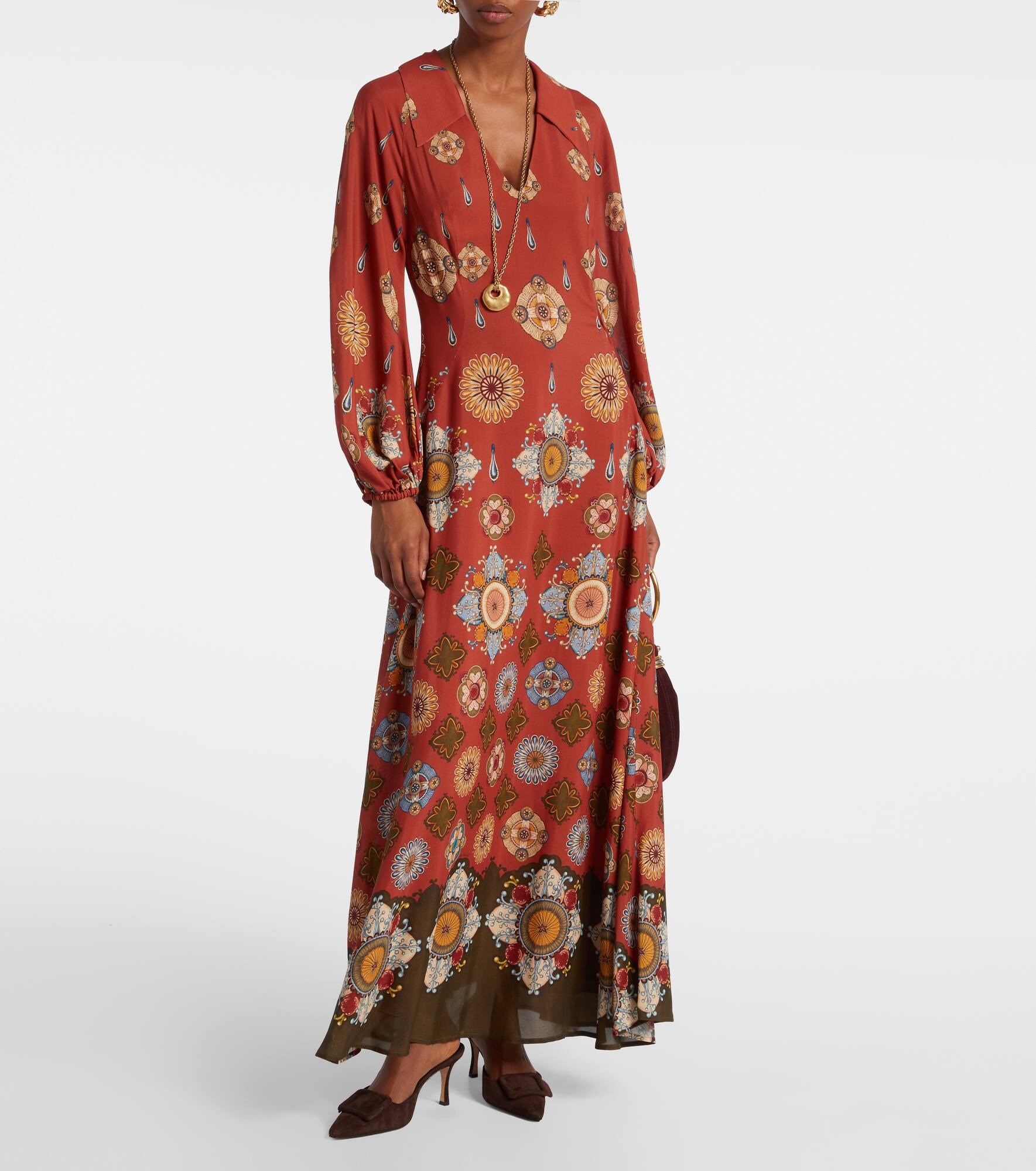 Diva printed maxi dress - 2