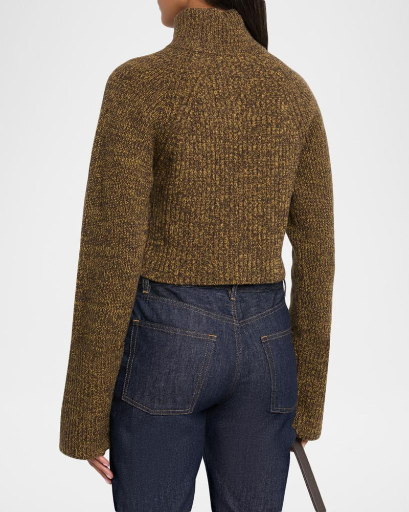 Elba Turtleneck Rib Knit Wool Sweater 3