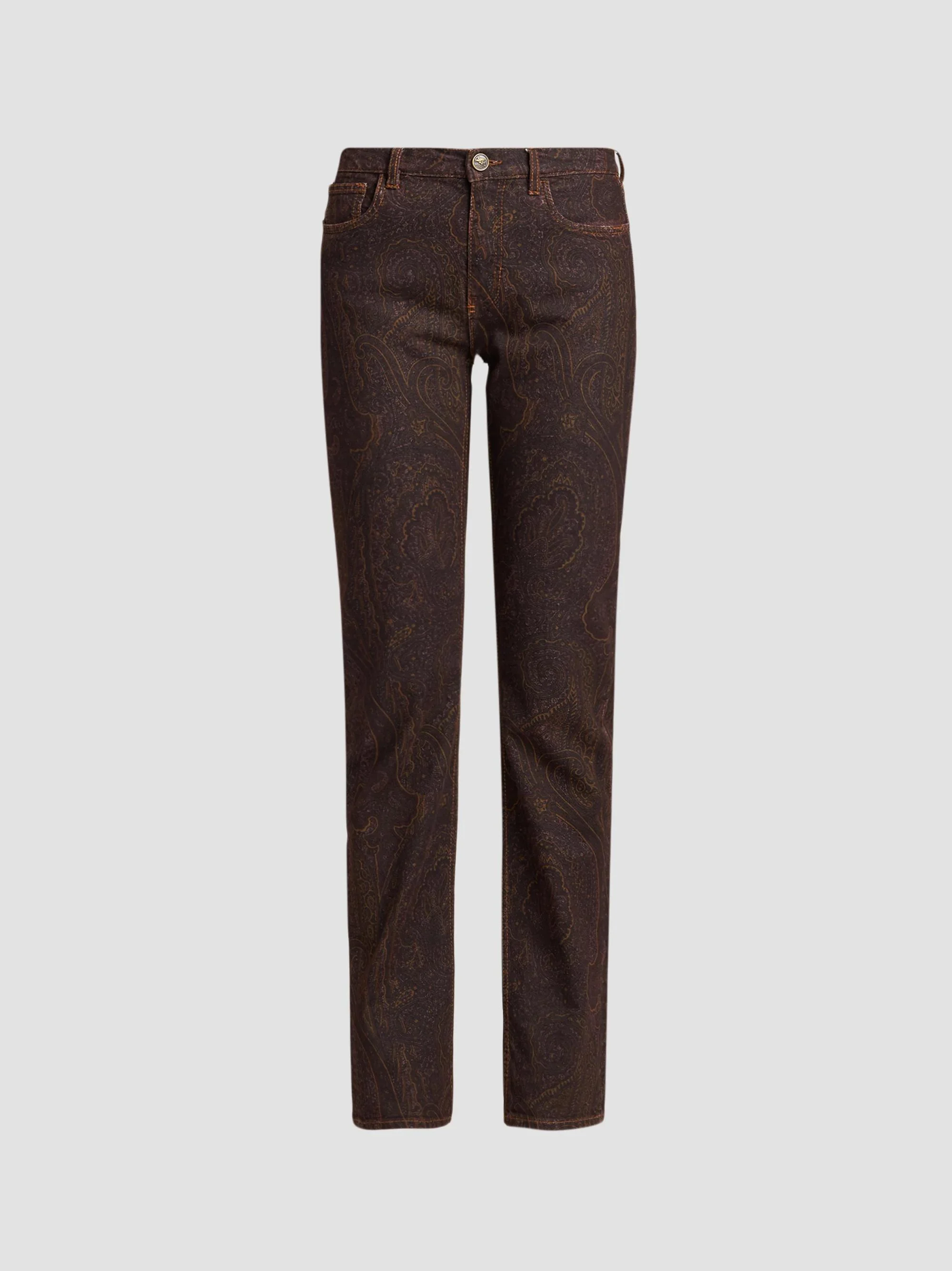 Women's Paisley Mid-Rise Slim Jeans - Multi - 1