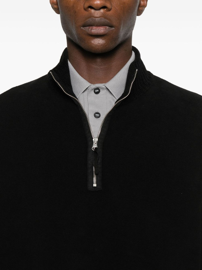 Lens-detail half-zip sweater 5