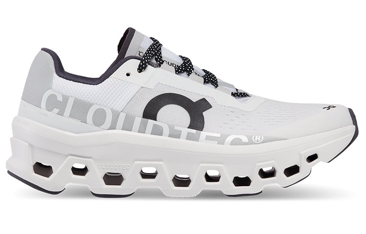 (WMNS) On Running Cloudmonster 'White Black Grey' 61.98433 - 3