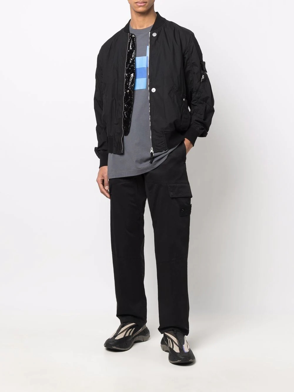 cargo double-zip bomber jacket - 2