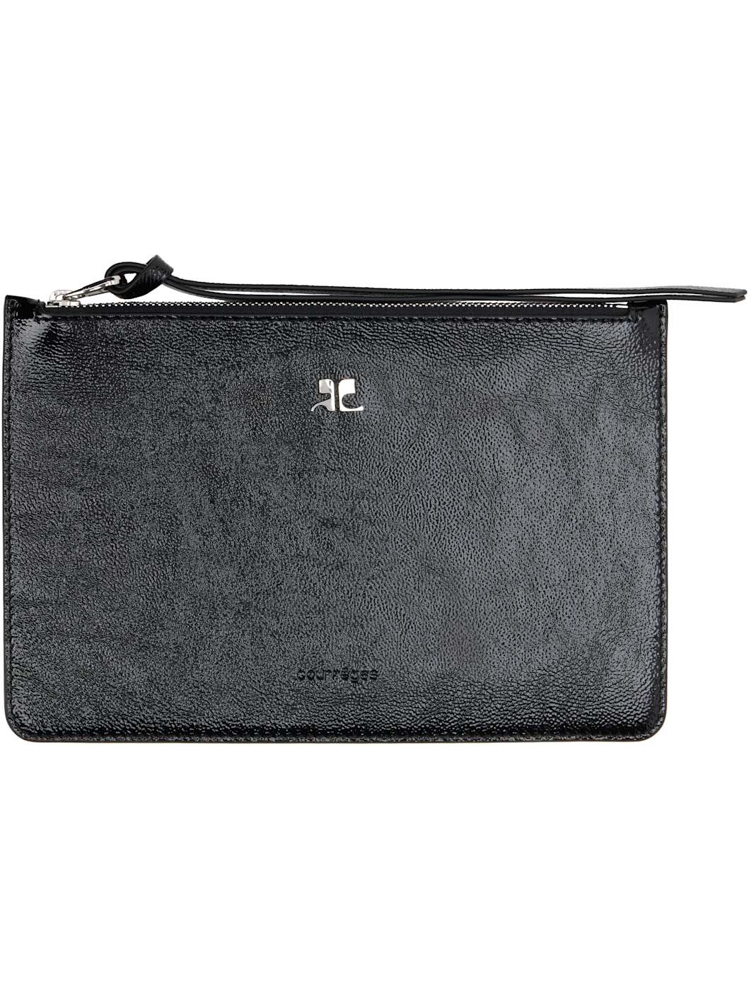 Black AC Naplack Leather Pouch - 1