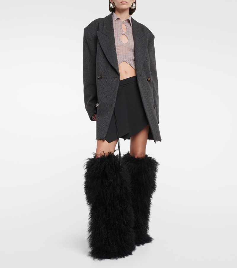 PARIS TEXAS Shearling fur boots outlook