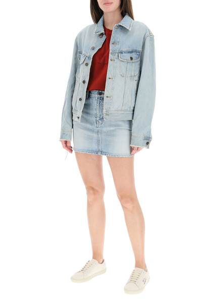 SAINT LAURENT DENIM MINI SKIRT outlook