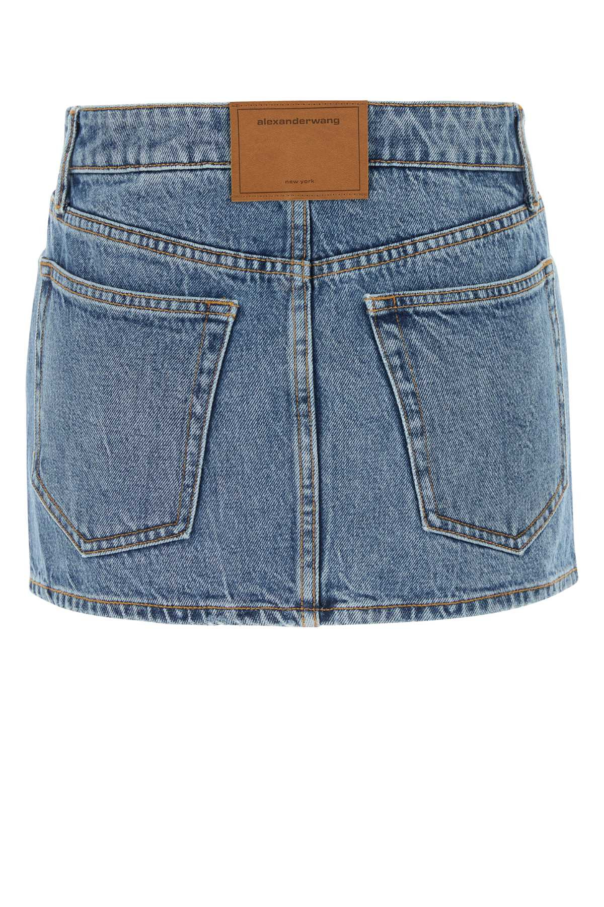 Alexander Wang Women Denim Mini Skirt - 2