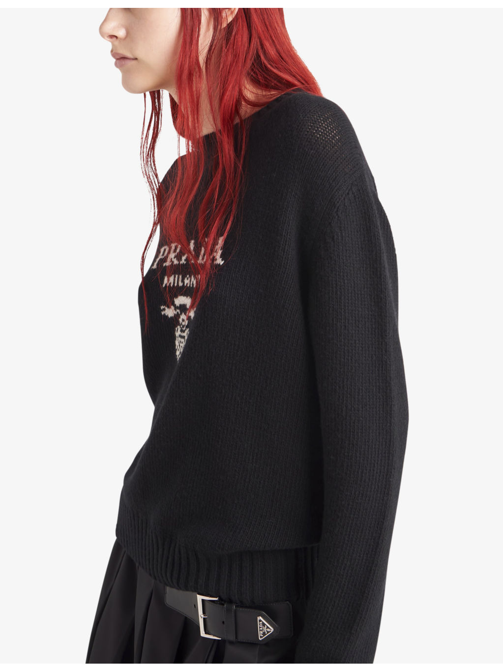 Logo-intarsia cashmere and wool-blend sweater - 3